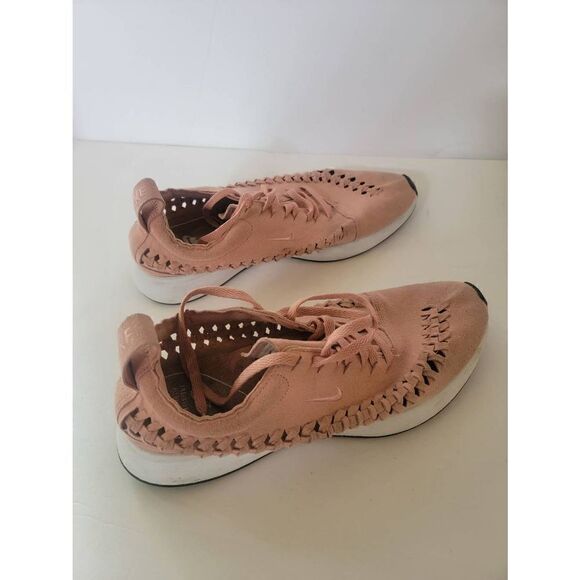 Nike Women's Pink Dualtone Woven Fabric Lace Up Racer Running Sneakers Size 9.5 - Picture 4 of 6